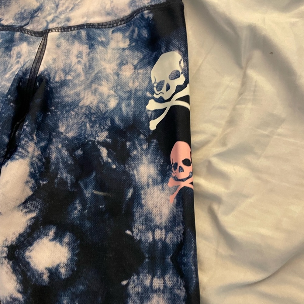 Blue Tie Dye Soulcycle cropped leggings - Picture 3 of 5